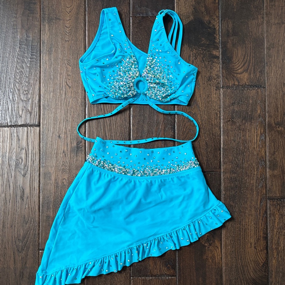 Custom rhinestoned Cosi G jazz dance costume
